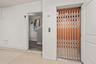 Convenient elevator providing access to all levels. The door opening is the first floor foyer