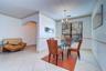 Dining room flows into the living room area to the left