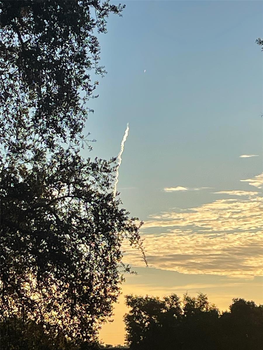 A recent morning rocket launch lighting up the sky!