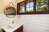 Powder room in library