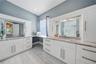 Includes double vanities with ample storage and dedicated vanity