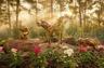 Disney friends in nature sculpture