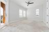 Primary Bedroom is large with private balcony