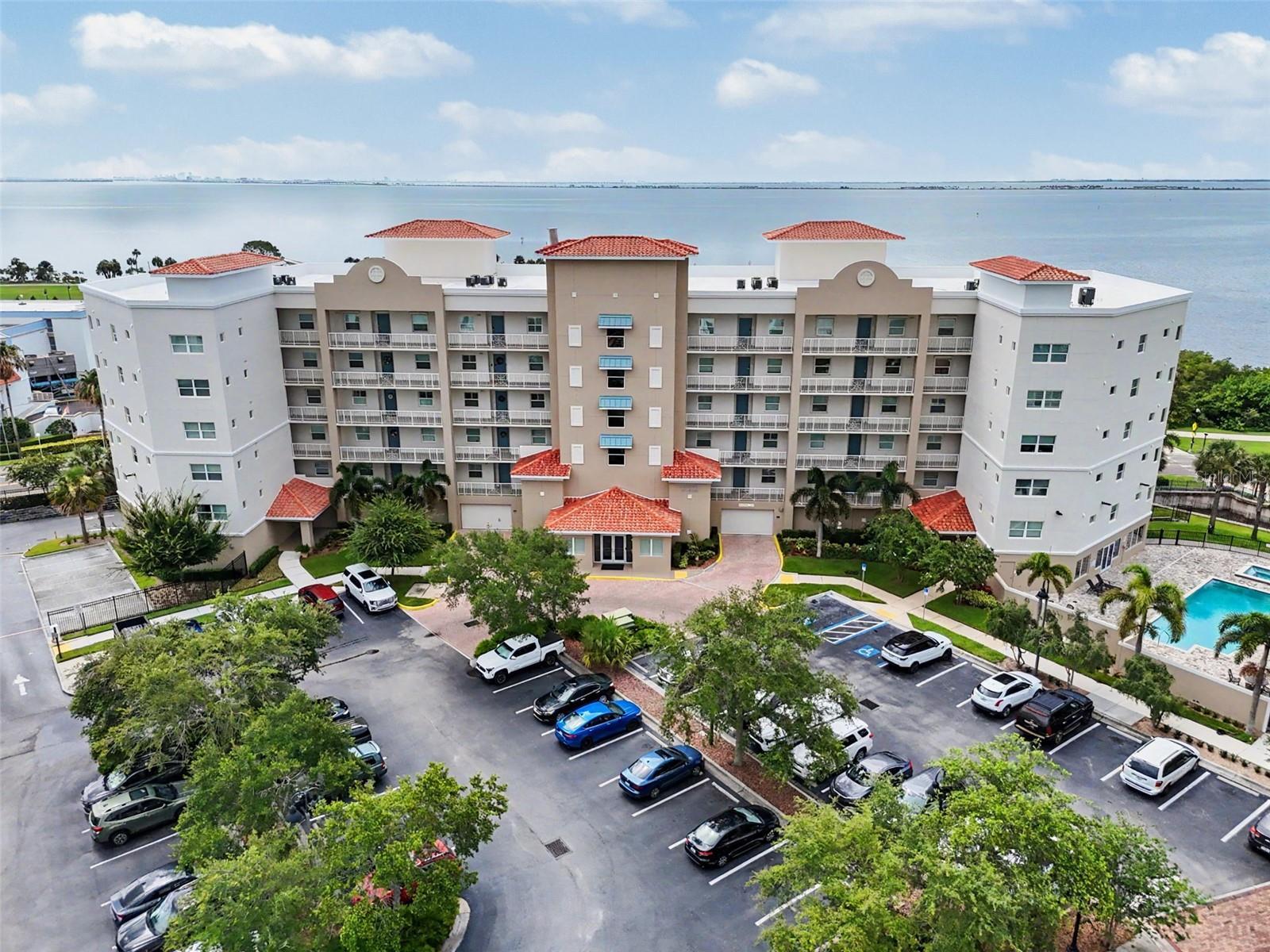 Beautiful community across from the Bay.