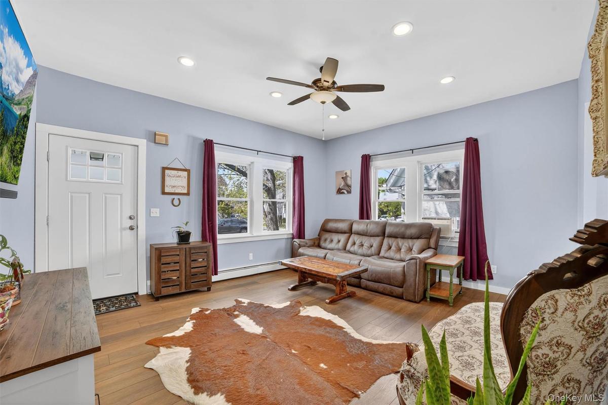 Sun-filled living room with a warm, welcoming atmosphere.
