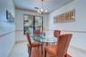 Closer look into the dining room area