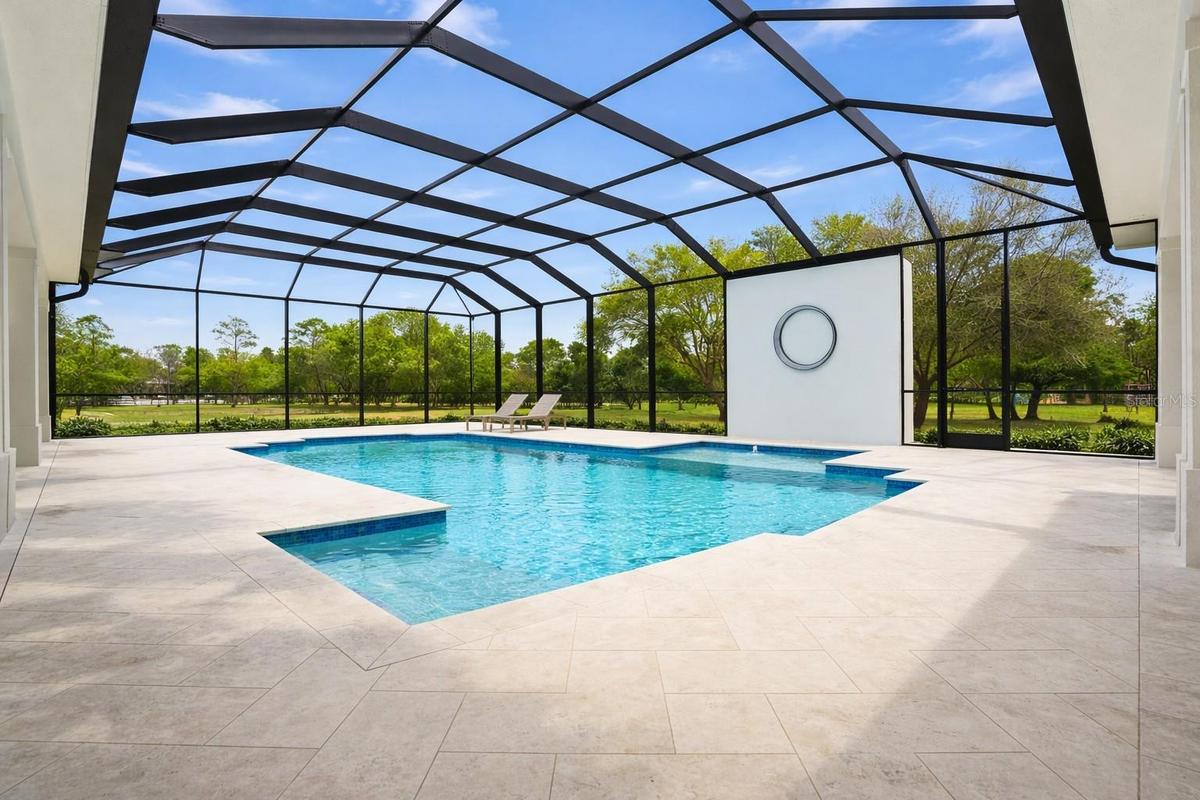 37'X16' Heated Salt Pool (2025) with 11'x6' Sun Shelf on 4000 sq ft lanai