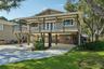 Shaded, under-house parking is over 900sf