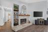 Fireplace in Dining Area