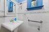 First floor - Half bathroom in kitchen