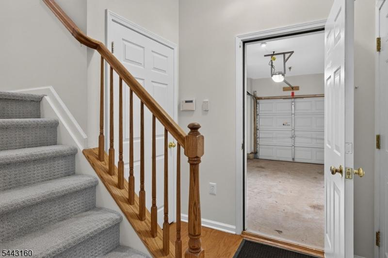 Foyer entrance to garage