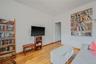 Living room featuring wood finished floors and baseboards