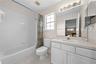 2nd full bath upstairs.