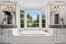 Primary Bathroom with views of Beaver Lake