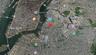 Aerial map of property and surrounding area