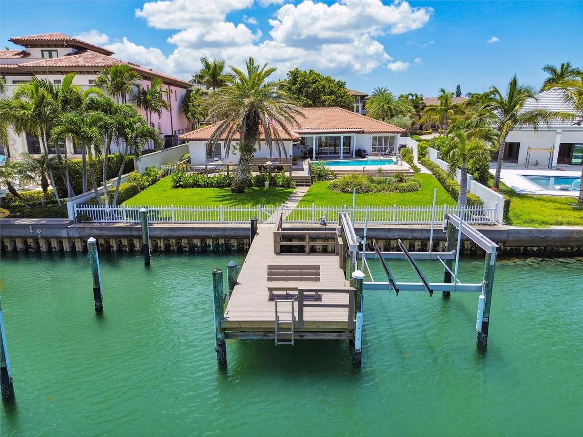 Drone view from water