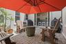Brick paver courtyard for grilling and chilling.