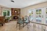 Dining Living Room Combo Wood Burning Fireplace