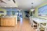 Dining area open to the kitchen