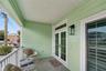 Front entry/ porch, French doors