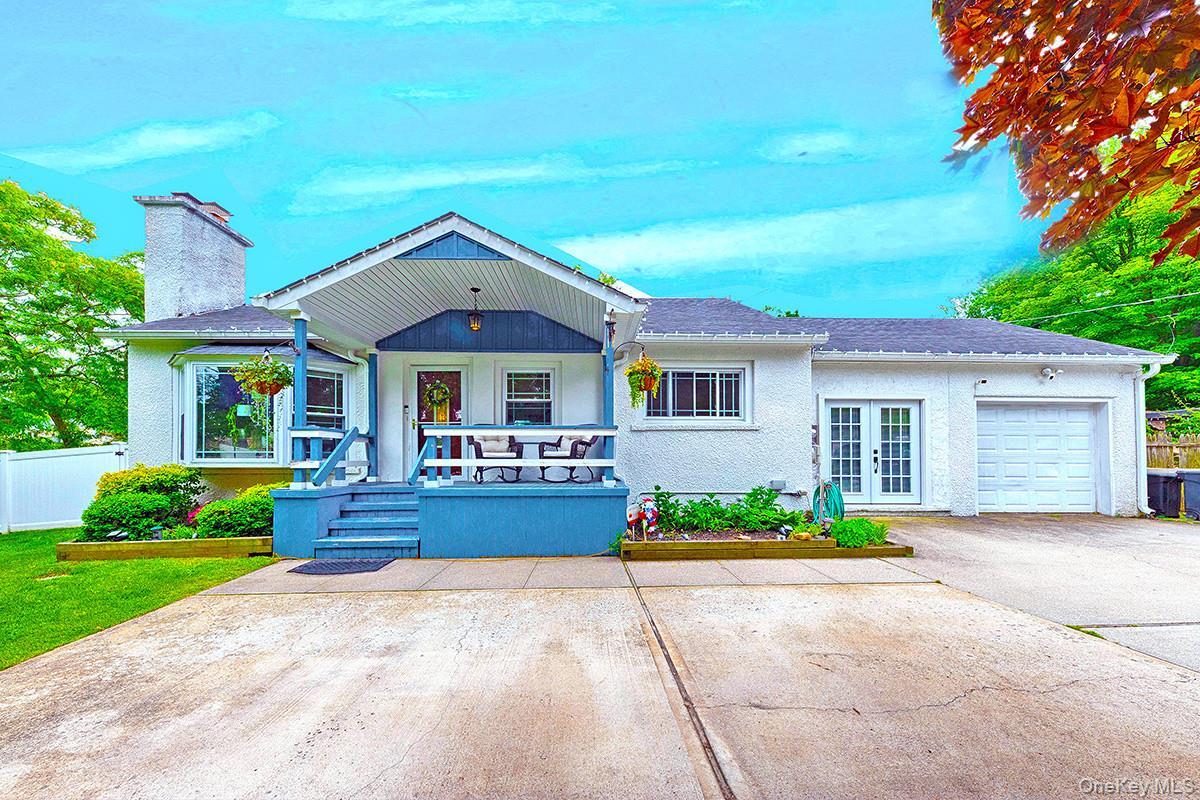 Front of house with front porch