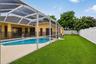Backyard with Vinyl Fence