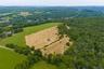 High drone photo of most of the land mass