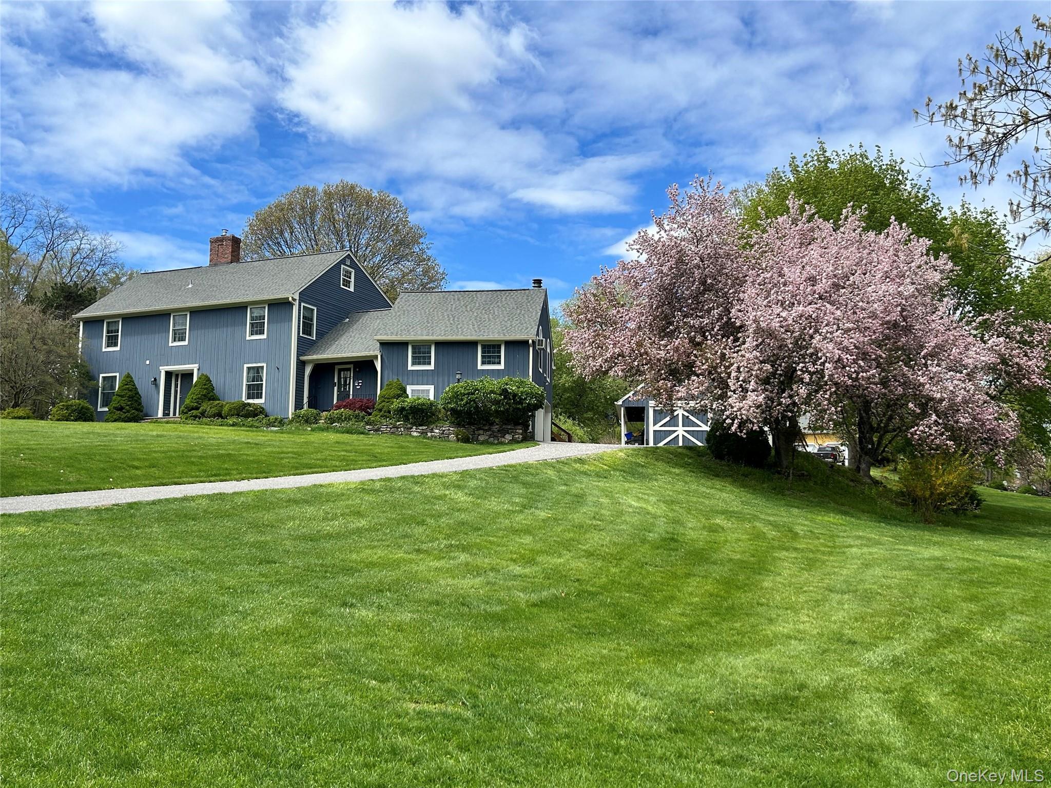 2 Pine Tree Drive in the spring
