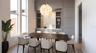 Beautifully crafted dining room with buffet and ample room for special occasions or daily dining
