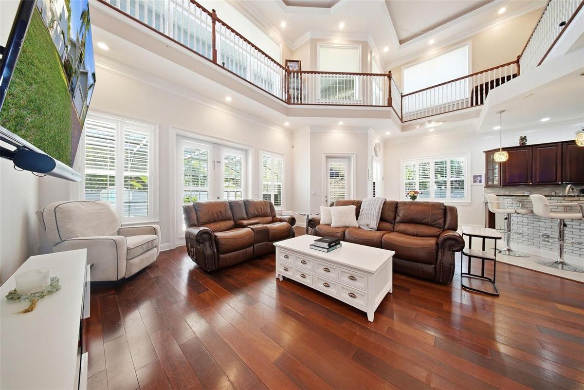 Natural light pouring in.