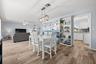 Dining room off the kitchen showcasing the open concept