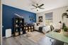 Virtually staged bedroom 3