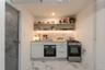 virtually staged basement kitchenet