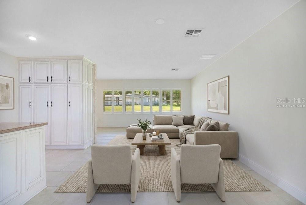 Virtually Staged Family Room