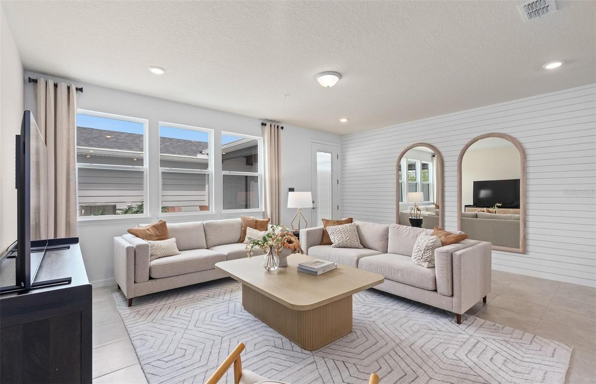 Model Home Design Only. Pictures and furnishings are for illustrative purposes only. Elevations, colors and options may vary. Furniture is for model h