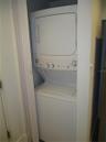 Washer/Dryer closet located in the kichen