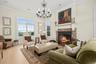 A Charming Den with Fireplace and Stunning Views
