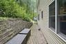 Side yard paved path to backyard