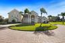 Elegant portico with circular driveway