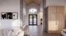 16ft high foyer for drama and grandeur with modern steel entry door