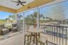 Balcony featuring automated retractable screens