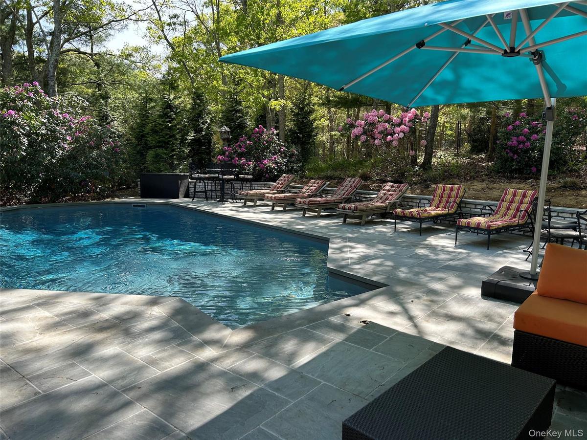 in ground Swimming pool with a patio