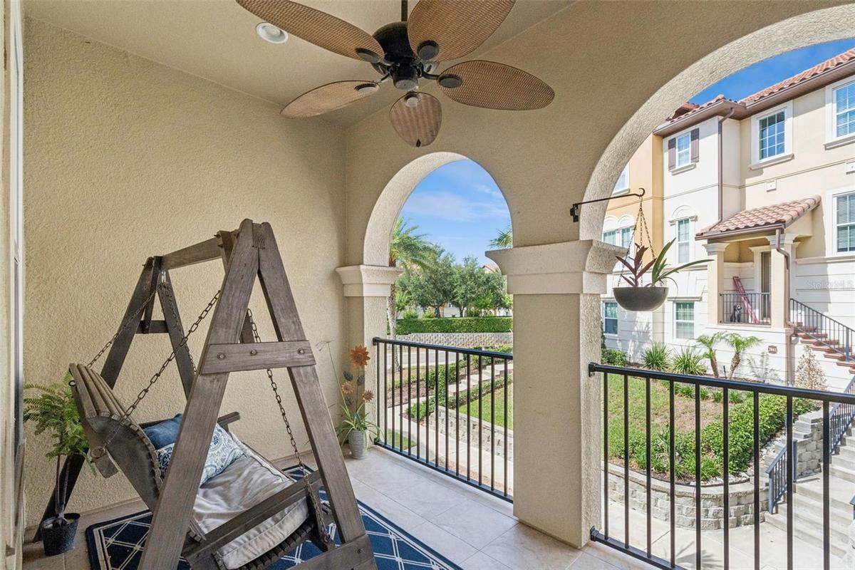Balcony off main floor