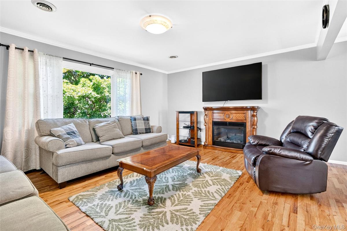 With gas fireplace