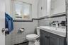 Half bathroom in hallway