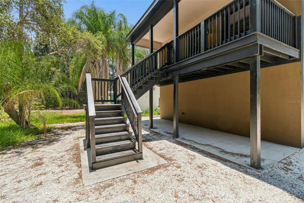 Front entrance stairs