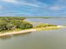 Aerial view of a nearby body of water