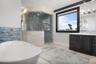 Primary bedroom en suite bathroom