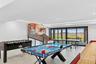 Game room with recessed lighting
