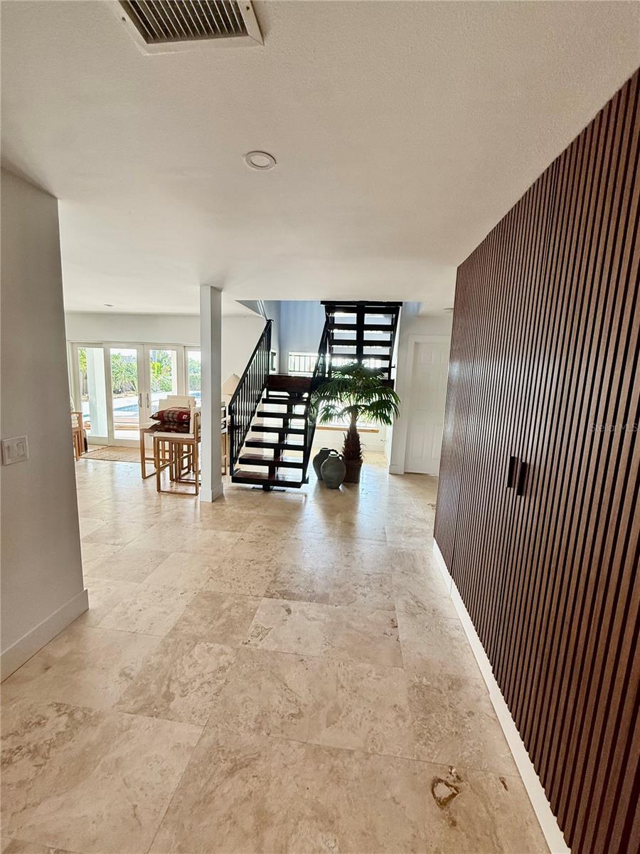 View from foyer into the house